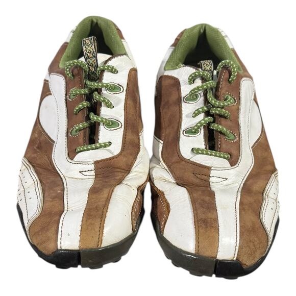 FootJoy Womens LoPro Collection Golf Shoes Soft Spikes Brown White 97114 Sz 9.5M - Picture 3 of 8
